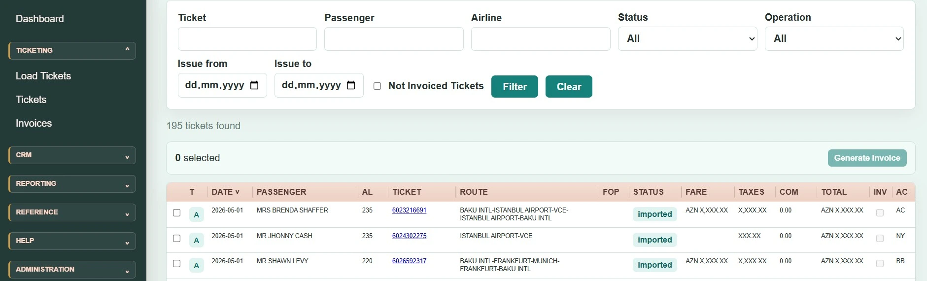 RT AirTicketsFlow Solution